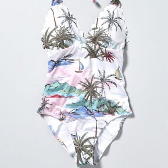 NWOT Modcloth Brenda One Piece Swimsuit XS Medium - Picture 3 of 5